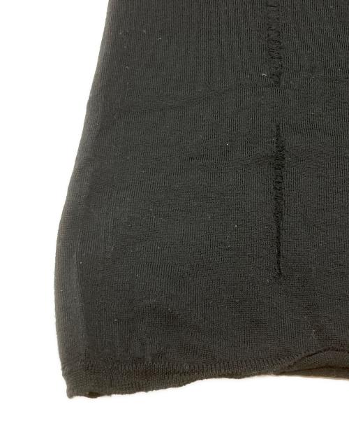 BLACK COMME des GARCONS（ブラックコムデギャルソン）BLACK COMME des GARCONS (ブラックコムデギャルソン) ダメージ加工ニット/Ripped knit ブラック サイズ:Ｍの古着・服飾アイテム