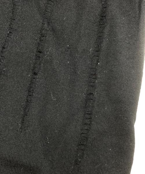 BLACK COMME des GARCONS（ブラックコムデギャルソン）BLACK COMME des GARCONS (ブラックコムデギャルソン) ダメージ加工ニット/Ripped knit ブラック サイズ:Ｍの古着・服飾アイテム