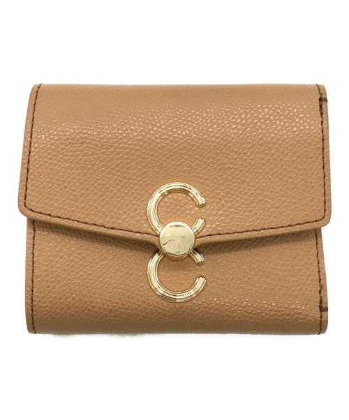 CAFUNE（カフネ）CAFUNE (カフネ) Double-C Wallet ブラウンの古着・服飾アイテム