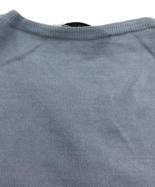 VALENTINO（ヴァレンティノ）VALENTINO (ヴァレンティノ) レースレイヤードカーディガン ブルー サイズ:Mの古着・服飾アイテム