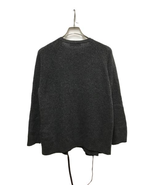 VALENTINO（ヴァレンティノ）VALENTINO (ヴァレンティノ) リボンデザインニット グレー サイズ:Mの古着・服飾アイテム