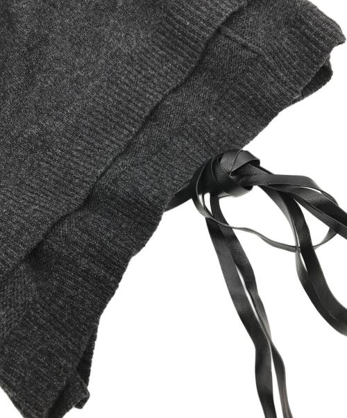 VALENTINO（ヴァレンティノ）VALENTINO (ヴァレンティノ) リボンデザインニット グレー サイズ:Mの古着・服飾アイテム