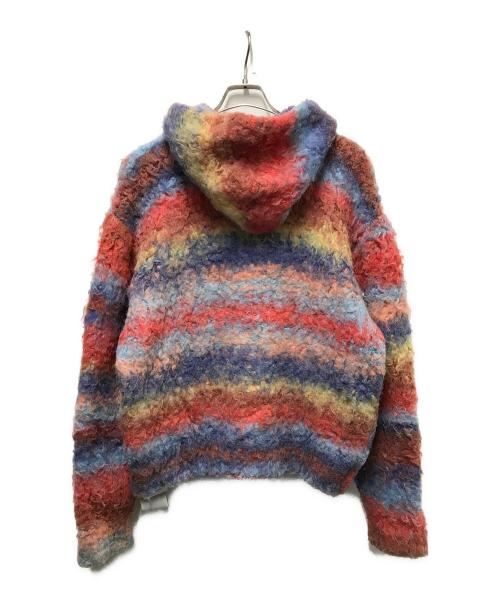 FUTURE ARCHIVE（フューチャー アーカイブ）FUTURE ARCHIVE (フューチャー アーカイブ) SHAGGY ZIP PARKA ピンク×ブルー サイズ:Ｓの古着・服飾アイテム