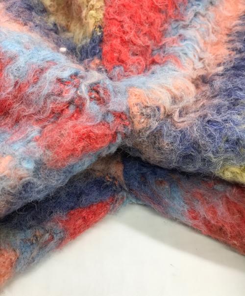 FUTURE ARCHIVE（フューチャー アーカイブ）FUTURE ARCHIVE (フューチャー アーカイブ) SHAGGY ZIP PARKA ピンク×ブルー サイズ:Ｓの古着・服飾アイテム