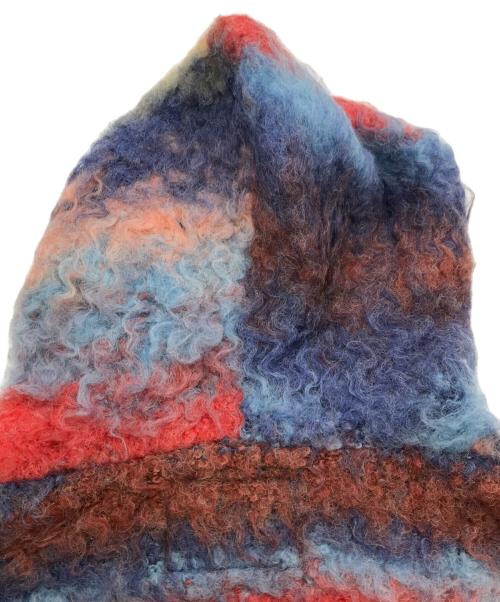 FUTURE ARCHIVE（フューチャー アーカイブ）FUTURE ARCHIVE (フューチャー アーカイブ) SHAGGY ZIP PARKA ピンク×ブルー サイズ:Ｓの古着・服飾アイテム