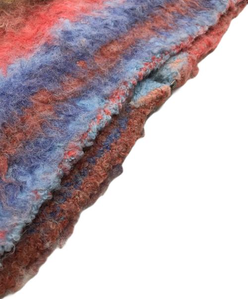 FUTURE ARCHIVE（フューチャー アーカイブ）FUTURE ARCHIVE (フューチャー アーカイブ) SHAGGY ZIP PARKA ピンク×ブルー サイズ:Ｓの古着・服飾アイテム