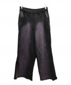 Jaded Londonジェイデッドロンドン）の古着「FADE Monsterスウェットパンツ」｜ブラック×パープル