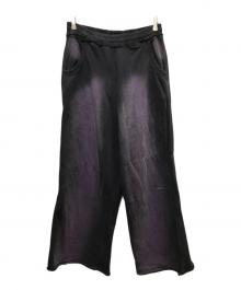 Jaded London（ジェイデッドロンドン）の古着「FADE Monsterスウェットパンツ」｜ブラック×パープル