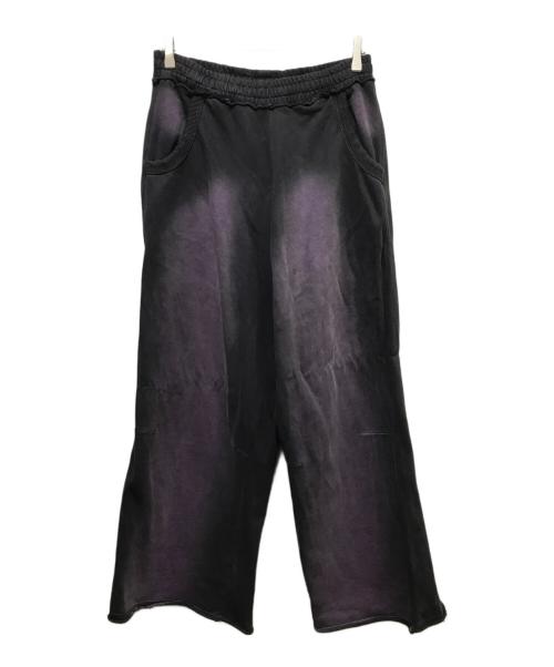 Jaded London（ジェイデッドロンドン）Jaded London (ジェイデッドロンドン) FADE Monsterスウェットパンツ ブラック×パープル サイズ:XSの古着・服飾アイテム