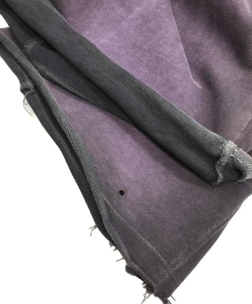 Jaded London（ジェイデッドロンドン）Jaded London (ジェイデッドロンドン) FADE Monsterスウェットパンツ ブラック×パープル サイズ:XSの古着・服飾アイテム