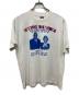 FRUIT OF THE LOOM（フルーツオブザルーム）の古着「80s どっかの親族会プリントTシャツ」｜ホワイト