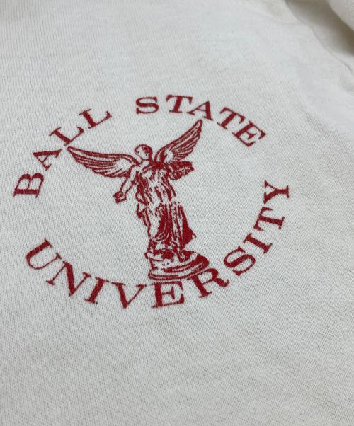 Champion（チャンピオン）Champion (チャンピオン) 80s カレッジプリントジップパーカー ホワイト サイズ:XLの古着・服飾アイテム