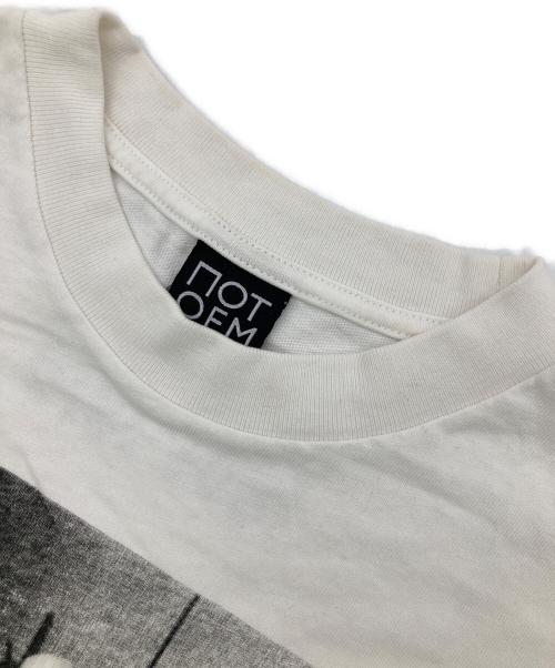 NOT OEM（ノットオーイーエム）NOT OEM (ノットオーイーエム) HE IS THE MAN  S/S TEE ホワイト サイズ:Mの古着・服飾アイテム