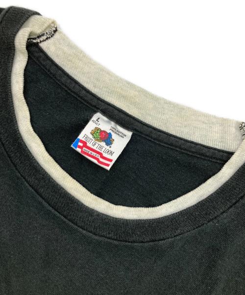 FRUIT OF THE LOOM（フルーツオブザルーム）FRUIT OF THE LOOM (フルーツオブザルーム) アームダブルフェイスtシャツ ブラック サイズ:Lの古着・服飾アイテム