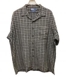 POLO RALPH LAUREN（ポロ・ラルフローレン）の古着「90s CLAYTON  ループカラーシャツ」｜ブラウン