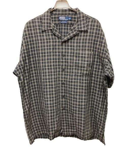 POLO RALPH LAUREN（ポロ・ラルフローレン）POLO RALPH LAUREN (ポロ・ラルフローレン) 90s CLAYTON  ループカラーシャツ ブラウン サイズ:Lの古着・服飾アイテム