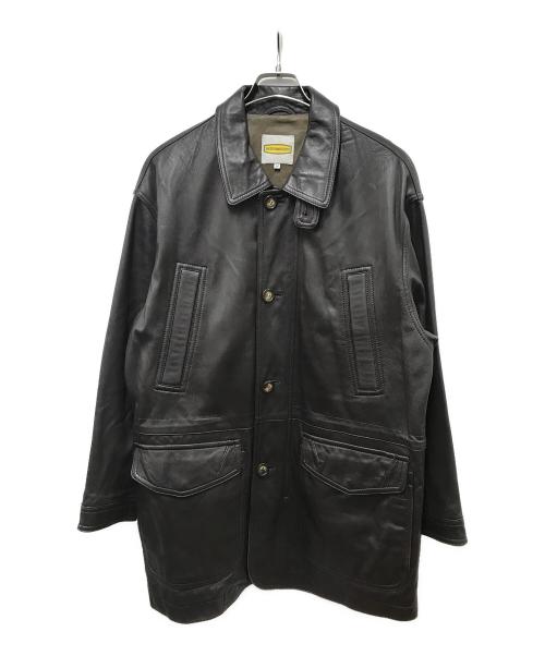 INTERMEZZO（インターメッツォ）INTERMEZZO (インターメッツォ) ラムレザーコート ブラウン サイズ:Mの古着・服飾アイテム