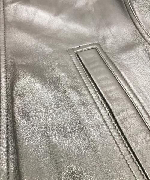 INTERMEZZO（インターメッツォ）INTERMEZZO (インターメッツォ) ラムレザーコート ブラウン サイズ:Mの古着・服飾アイテム