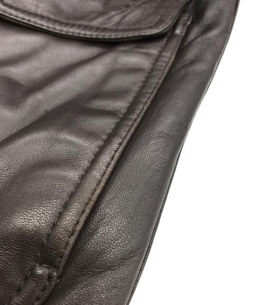 INTERMEZZO（インターメッツォ）INTERMEZZO (インターメッツォ) ラムレザーコート ブラウン サイズ:Mの古着・服飾アイテム