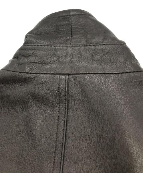 INTERMEZZO（インターメッツォ）INTERMEZZO (インターメッツォ) ラムレザーコート ブラウン サイズ:Mの古着・服飾アイテム