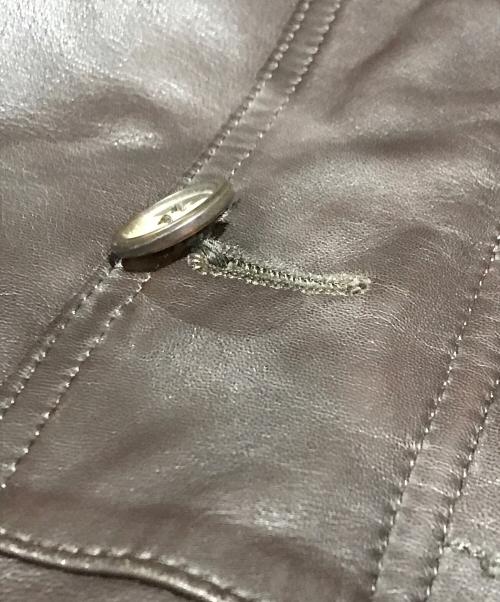 INTERMEZZO（インターメッツォ）INTERMEZZO (インターメッツォ) ラムレザーコート ブラウン サイズ:Mの古着・服飾アイテム