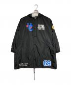 UNDERCOVERアンダーカバー）の古着「Total Youth Tiger ナイロンコート/トータルユースタイガー」｜ブラック
