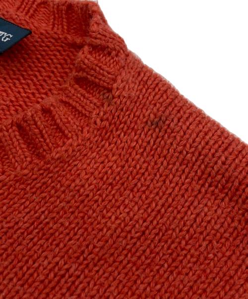 POLO RALPH LAUREN（ポロ・ラルフローレン）POLO RALPH LAUREN (ポロ・ラルフローレン) ポニー刺繍コットンニット オレンジ サイズ:SIZE XXLの古着・服飾アイテム