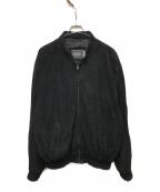 SaksFifthAvenueサックスフィフスアヴェニュ）の古着「スウェードブルゾン」｜ブラック