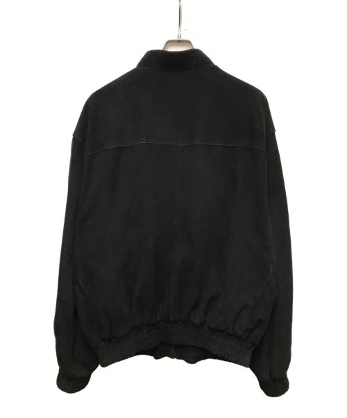 SaksFifthAvenue（サックスフィフスアヴェニュ）SaksFifthAvenue (サックスフィフスアヴェニュ) スウェードブルゾン ブラック サイズ:XLの古着・服飾アイテム