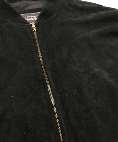 SaksFifthAvenue（サックスフィフスアヴェニュ）SaksFifthAvenue (サックスフィフスアヴェニュ) スウェードブルゾン ブラック サイズ:XLの古着・服飾アイテム