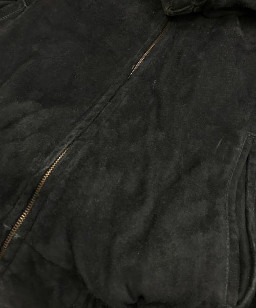SaksFifthAvenue（サックスフィフスアヴェニュ）SaksFifthAvenue (サックスフィフスアヴェニュ) スウェードブルゾン ブラック サイズ:XLの古着・服飾アイテム