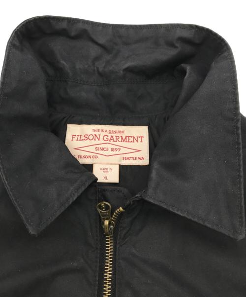 FILSON GARMENT（フィルソン ガーメント）FILSON GARMENT (フィルソン ガーメント) 4ポケ フルジップジャケット ブラック サイズ:XLの古着・服飾アイテム