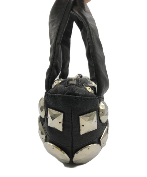 HIROKO KOSHINO（ヒロコ コシノ）HIROKO KOSHINO (ヒロコ コシノ) ビジューハンドバッグ ブラックの古着・服飾アイテム