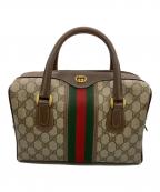 GUCCIグッチ）の古着「ミニボストンバッグ」｜ベージュ