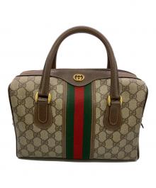 GUCCI（グッチ）の古着「ミニボストンバッグ」｜ベージュ