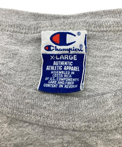 Champion（チャンピオン）Champion (チャンピオン) 90s 3段プリントtシャツ グレー サイズ:XLの古着・服飾アイテム