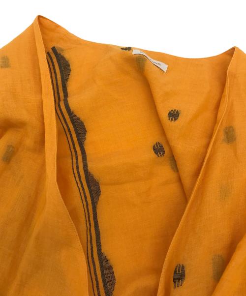 TWO CHAPATI（トゥーチャパティ）two chapati (トゥーチャパティ) ラバリブラウス オレンジ サイズ:FREEの古着・服飾アイテム