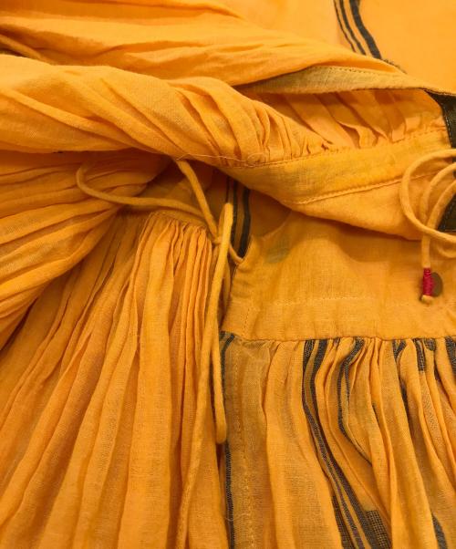 TWO CHAPATI（トゥーチャパティ）two chapati (トゥーチャパティ) ラバリブラウス オレンジ サイズ:FREEの古着・服飾アイテム