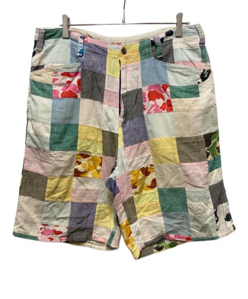 A BATHING APE（アベイシングエイプ）A BATHING APE (アベイシングエイプ) パッチワークハーフパンツ マルチカラー サイズ:Mの古着・服飾アイテム