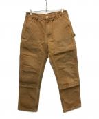 CarHarttカーハート）の古着「ダブルニーダックパンツ」｜ブラウン