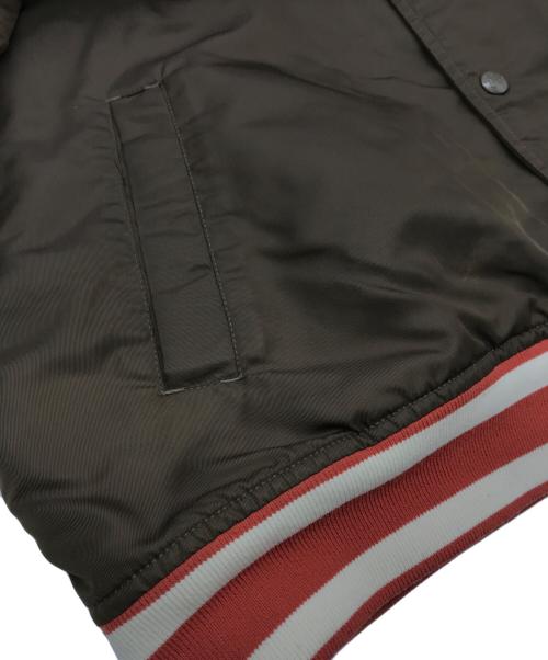 stussy（ステューシー）stussy (ステューシー) Nylon Versity Jacket ブラウン サイズ:Ｌの古着・服飾アイテム
