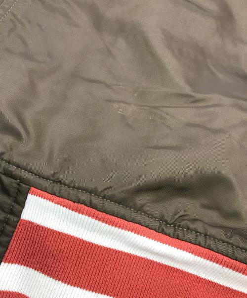 stussy（ステューシー）stussy (ステューシー) Nylon Versity Jacket ブラウン サイズ:Ｌの古着・服飾アイテム