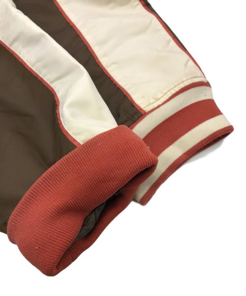 stussy（ステューシー）stussy (ステューシー) Nylon Versity Jacket ブラウン サイズ:Ｌの古着・服飾アイテム