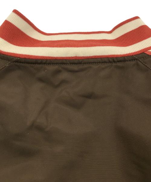 stussy（ステューシー）stussy (ステューシー) Nylon Versity Jacket ブラウン サイズ:Ｌの古着・服飾アイテム