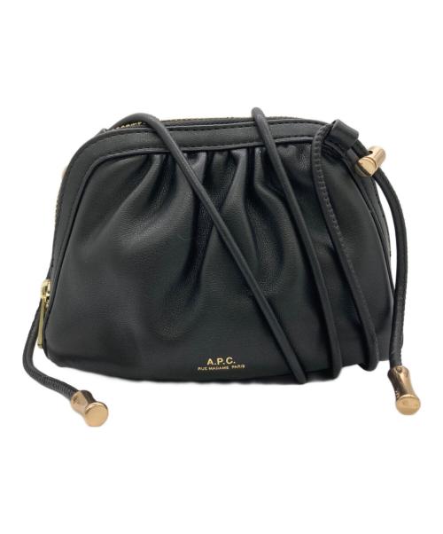 A.P.C.（アーペーセー）A.P.C. (アーペーセー) Ninon スモールドローストリングバッグ ブラックの古着・服飾アイテム