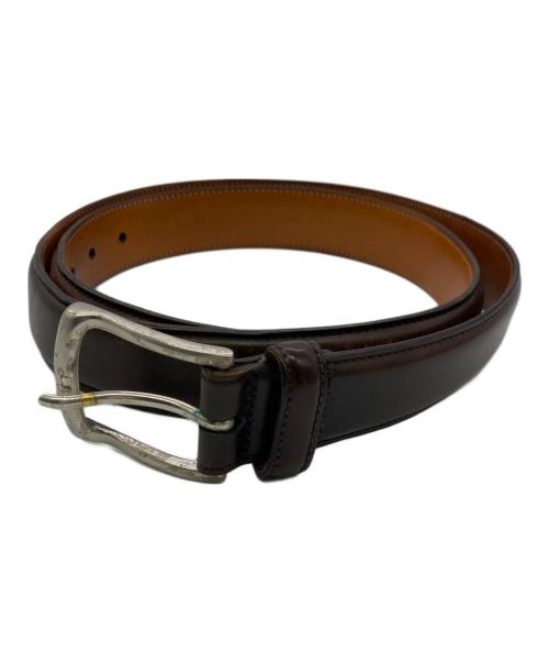 K.T.LEWISTON（ケーティールイストン）K.T.Lewiston (ケーティールイストン) レザーベルト ブラウン サイズ:36/90の古着・服飾アイテム