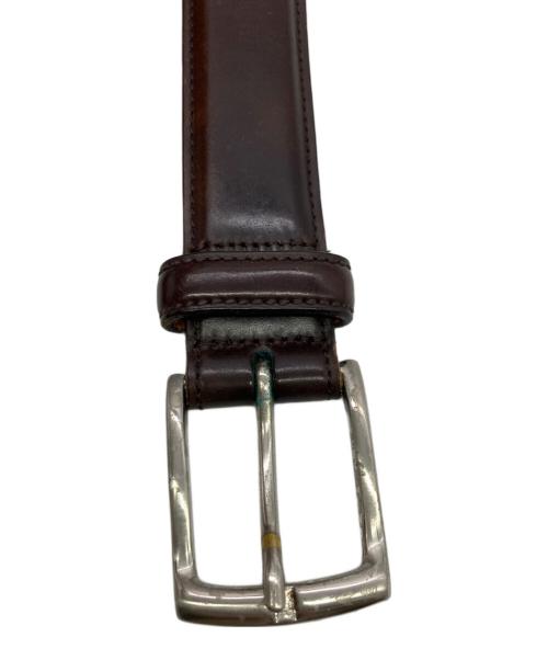 K.T.LEWISTON（ケーティールイストン）K.T.Lewiston (ケーティールイストン) レザーベルト ブラウン サイズ:36/90の古着・服飾アイテム