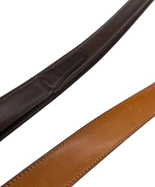 K.T.LEWISTON（ケーティールイストン）K.T.Lewiston (ケーティールイストン) レザーベルト ブラウン サイズ:36/90の古着・服飾アイテム