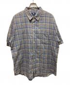 stussyステューシー）の古着「S/Sチェックシャツ」｜グレー