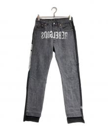 LEVI'S×UNDERCOVER（リーバイス×アンダーカバー）の古着「Hybrid Denim Sweat Pant/ハイブリッドデニムスウェットパンツ」｜ブラック